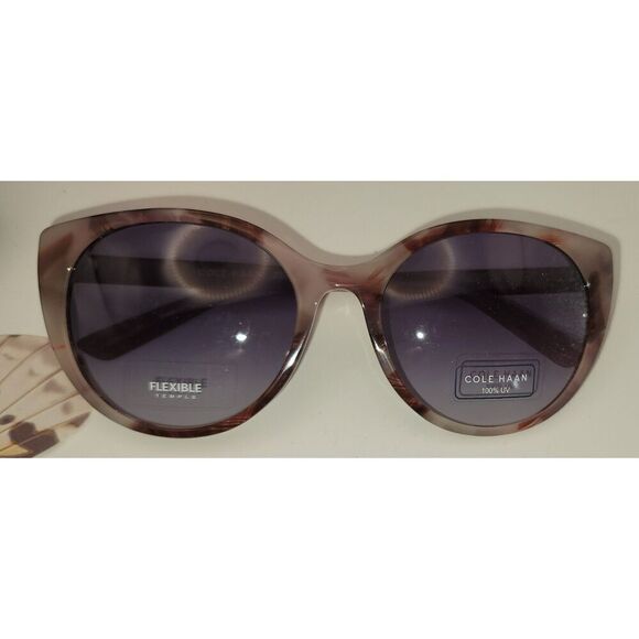 NIB - Cole Haan Blush Tortoise Flexible Temple 100% UV Sunnies w/ Case - Picture 2 of 9